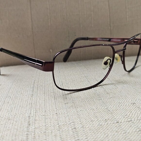 Kirkland Signature Men Glasses Sunglasses Frame Bronze Tone Metal Eyeglasses - Picture 2 of 11